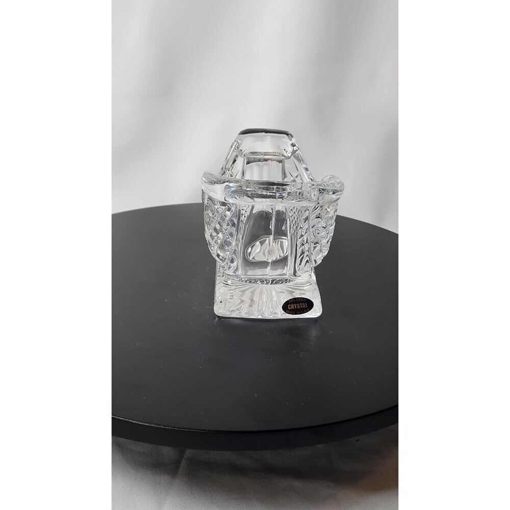 1996 VTG International Silver Co 24% Lead Crystal Christmas Sled Exc. Used Cond! - Picture 4 of 6